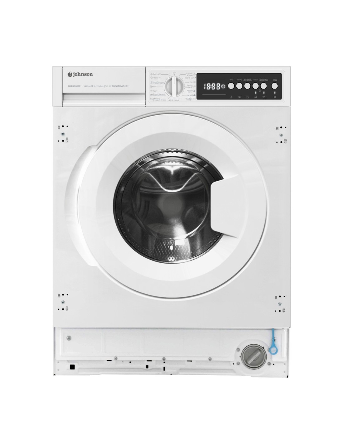 MAQUINA DE LAVAR ROUPA DE ENCASTRE 8KG CLASSE A | GUADIANA80W